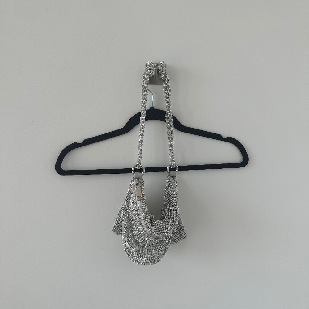 Silver Sparkly Shoulder Bag